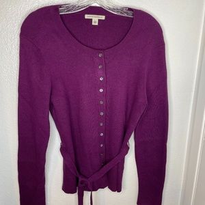 Banana Republic purple cardigan sweater - L
